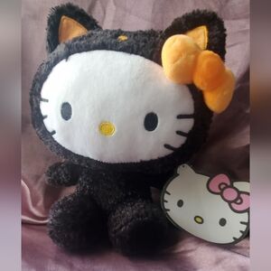 Sanrio Hello Kitty 2024 Halloween Black Cat Costume Plush 10” - NWT Limited Edit